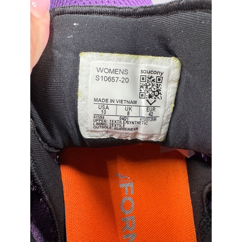 Saucony Axon Womens Sz 10 Purple Teal Running Shoes S10657-20 Athletic Sneakers - Picture 7 of 7